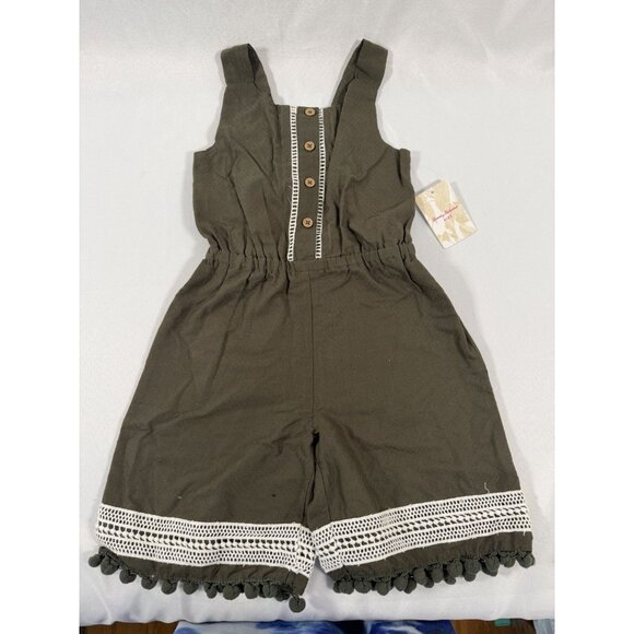 Tommy Bahama Other - Tommy Bahama Kids girls' Olive Green Romper Size 2T NWT
